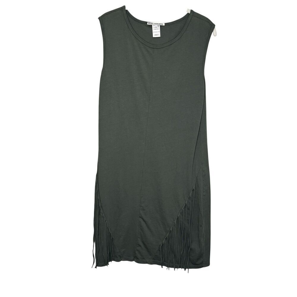 Prairie Underground Dress Womens Small Organic Fringe Sleeveless Made in USA